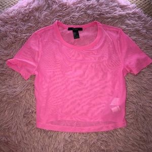 Forever 21 mesh crop top